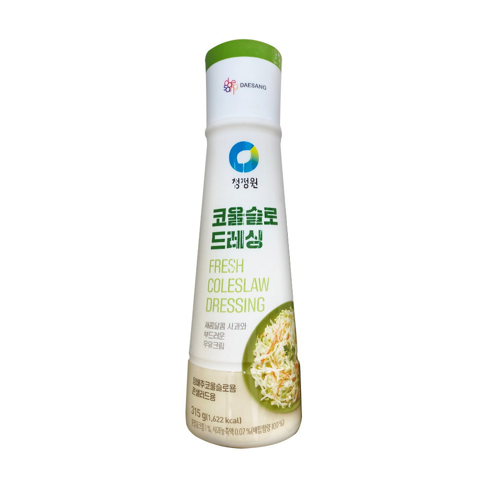 청정원 코울슬로 드레싱 315g 사과 우유크림 양배추 코울슬로