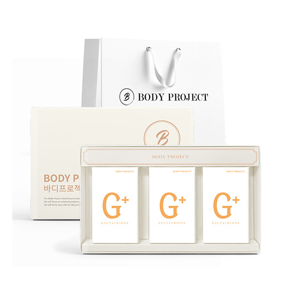 [바디프로젝트] 글루타치온 화이트 콜라겐 플러스 60정 x 3박스 선물세트 쇼