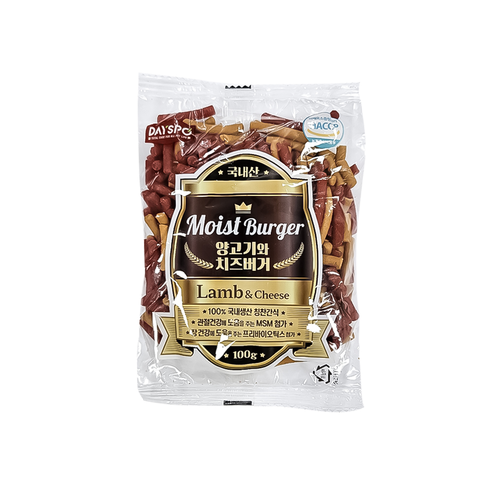 부명 [20%선착순중복쿠폰] 데이스포 모이스트버거 양고기와치즈 100g