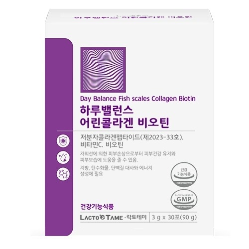 락토테미 하루 벨런스 어린콜라겐 개별인정형 건강기능식품 3g 30포 비오틴 피부 건강