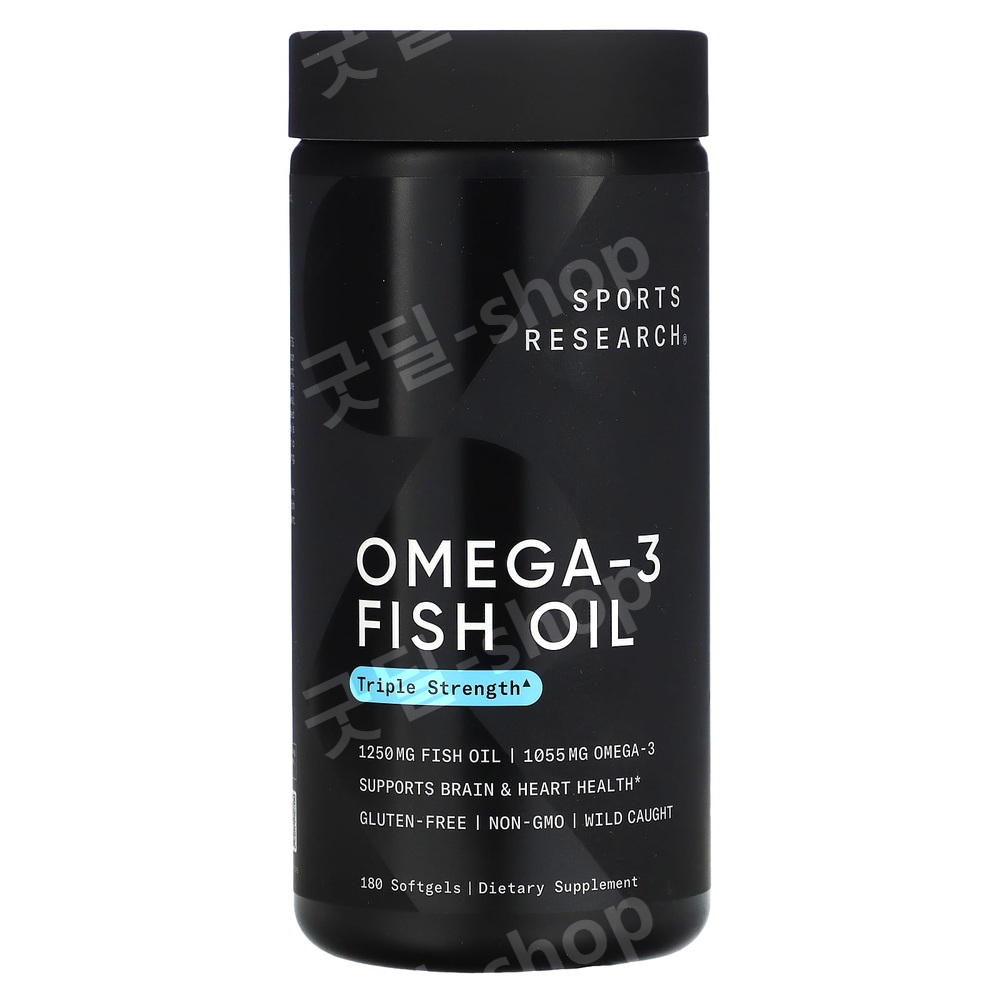 [해외] 스포츠리서치 오메가3 피쉬 오일 rTG 180정