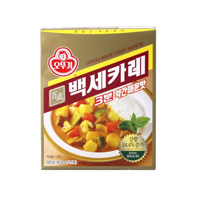 오뚜기 밀리언 오뚜기 3분백세카레(약간매운맛)200g