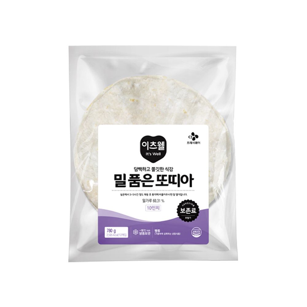 밀리언 (냉동)이츠웰 밀품은 또띠아10인치 780g