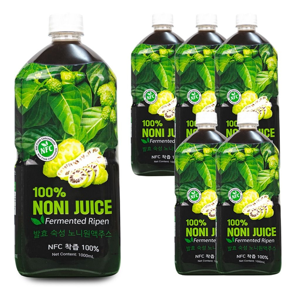 파모빗 베트남 발효 숙성 노니원액주스 100% 6병 1000ml nfc 착즙액
