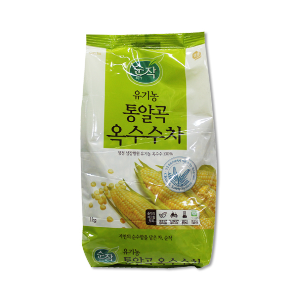 [온누리상품] 샘표 순작 유기농 통알곡 옥수수차 1000g
