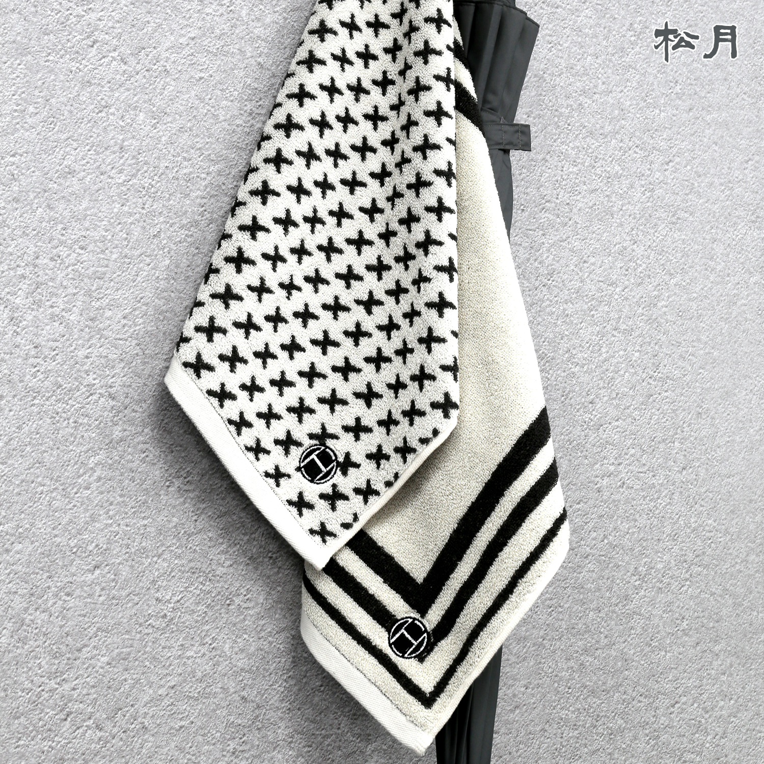 송월타올 송월 핸드타올 스퀘어 엑스 2종 고리수건 460GSM 34x42cm