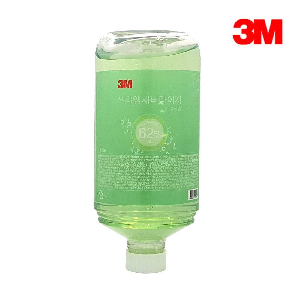 3M 세니타이저 디스펜서 리필 베이직겔 1L (에탄올62%)