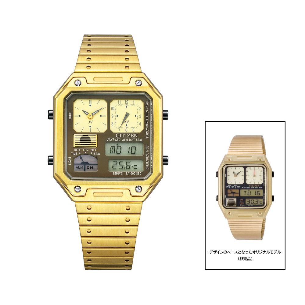 [해외] CITIZEN THERMO SENSOR JG2122-60W RECORD LABEL 33.4mm 시티즌 서모 센서 골드 업데이트 2주년