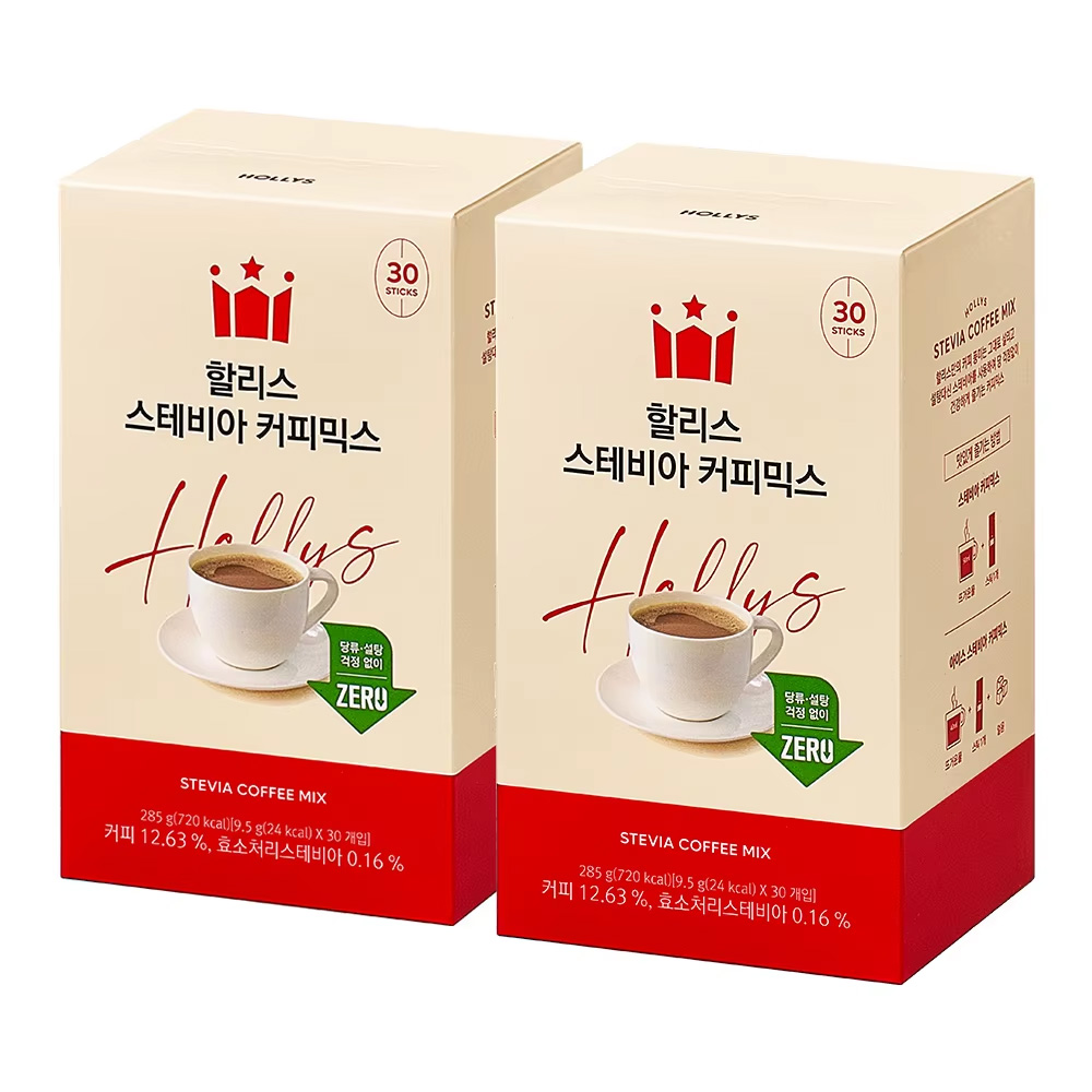[오늘출발] 할리스 [할리스] 스테비아 커피믹스 30Tx2