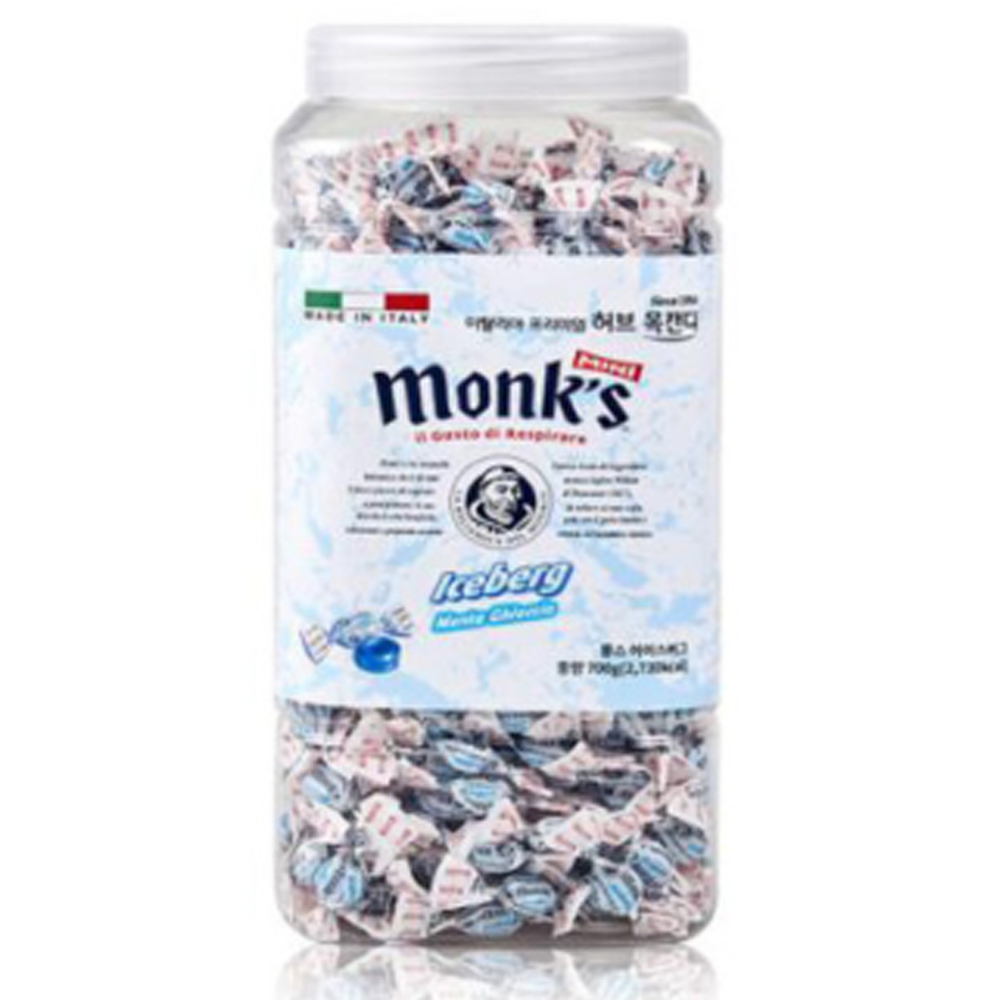 이태리 몽스 아이스버그 캔디 허브 목캔디 미니 사탕 700g