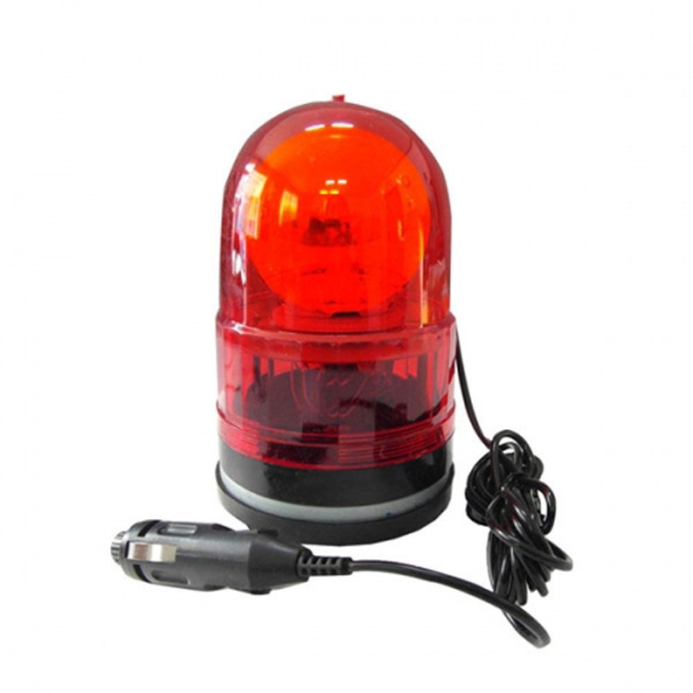 회전 경광등 100mm D/C 12V 자석식 (소리안남) 안전용품