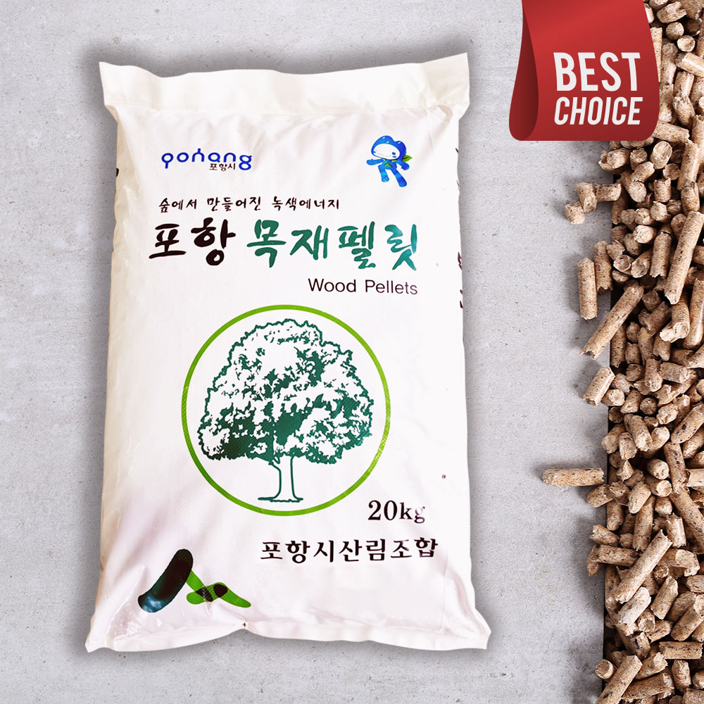 거목산업사 고양이 화장실 배딩 캠핑 난로 포항 목재펠릿 20kg