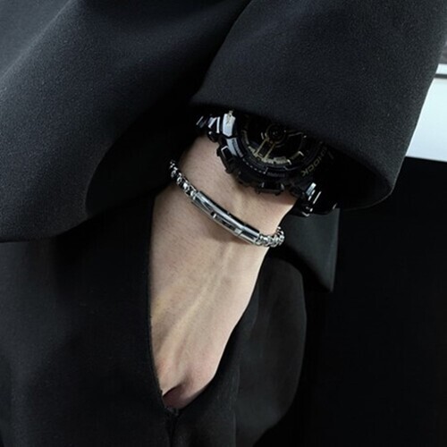 에르모사제이 맨즈 써지컬 스틸 볼드 빈티지 체인 남자팔찌 MW019