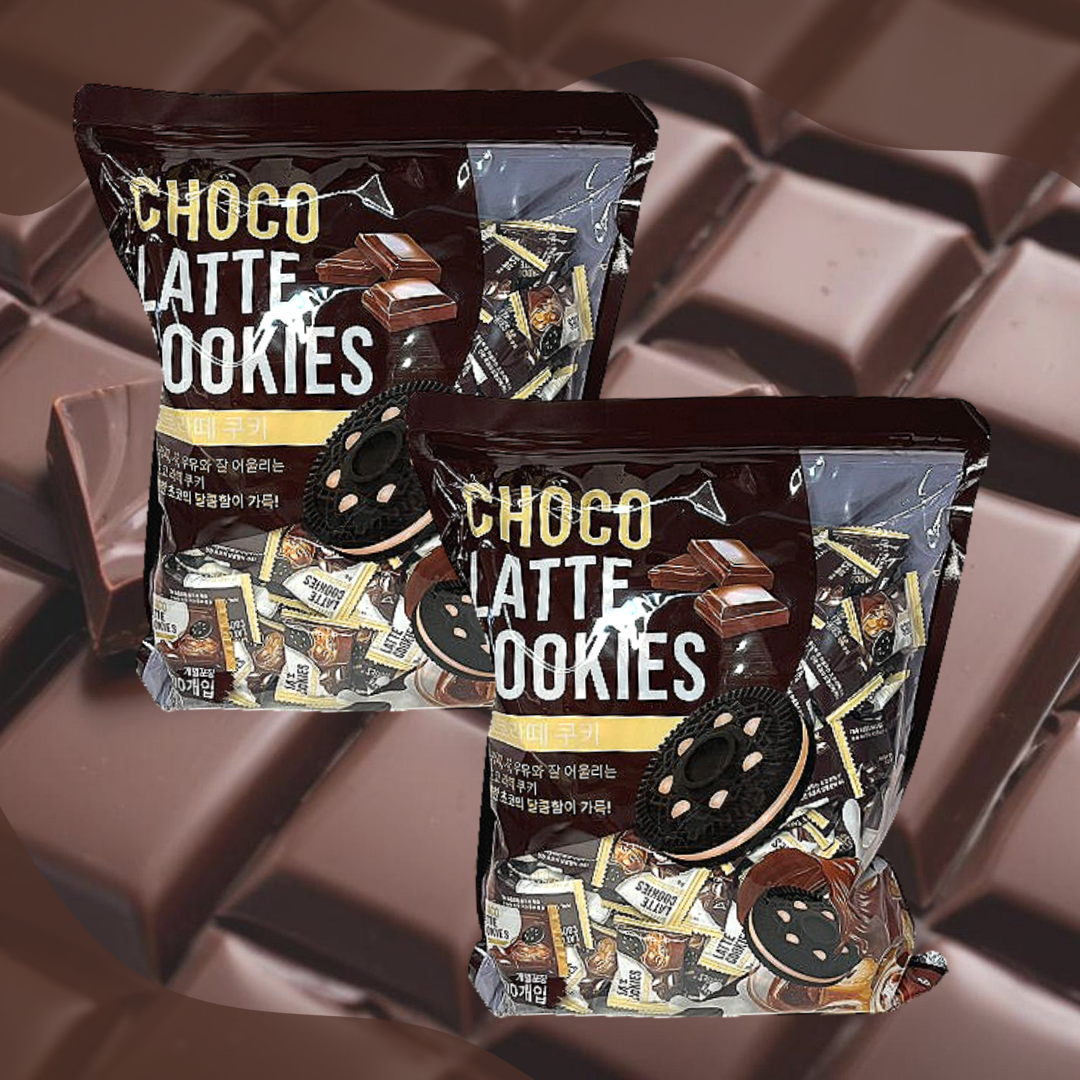 초코 라떼 쿠키 1kg 1+1개 초코 크림 샌드 당충전 과자