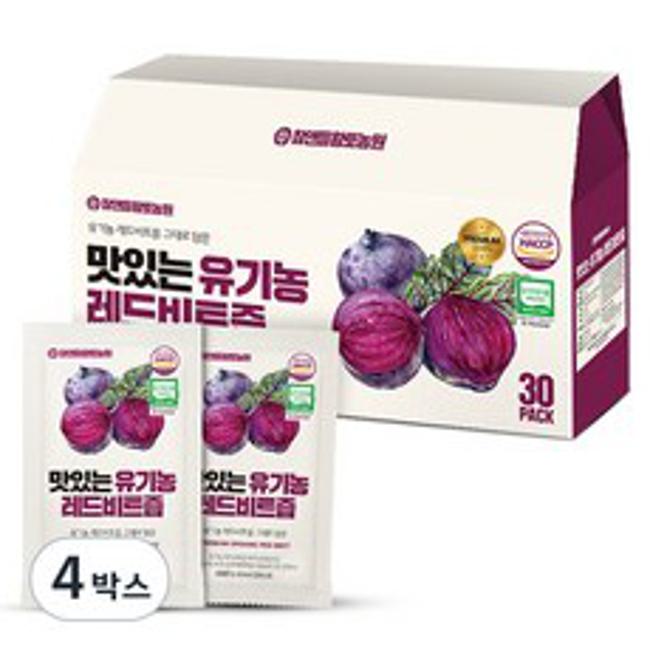 참앤들황토농원 자연을 담은 맛있는 레드비트즙 80ml 120개