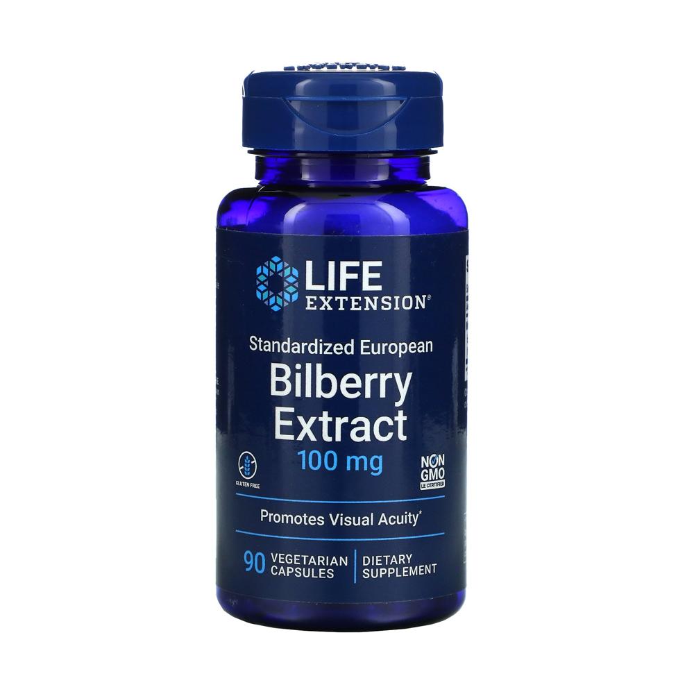 [해외] 라이프익스텐션 빌베리추출물 Standardized European Bilberry Extract 100mg 90베지캡