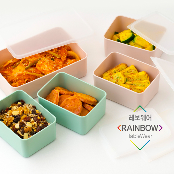 플리젠 레보 웨어 3호 (5종 10P) 밥팩 냉동 냉장 멀티저장용기 소분 밀폐용기