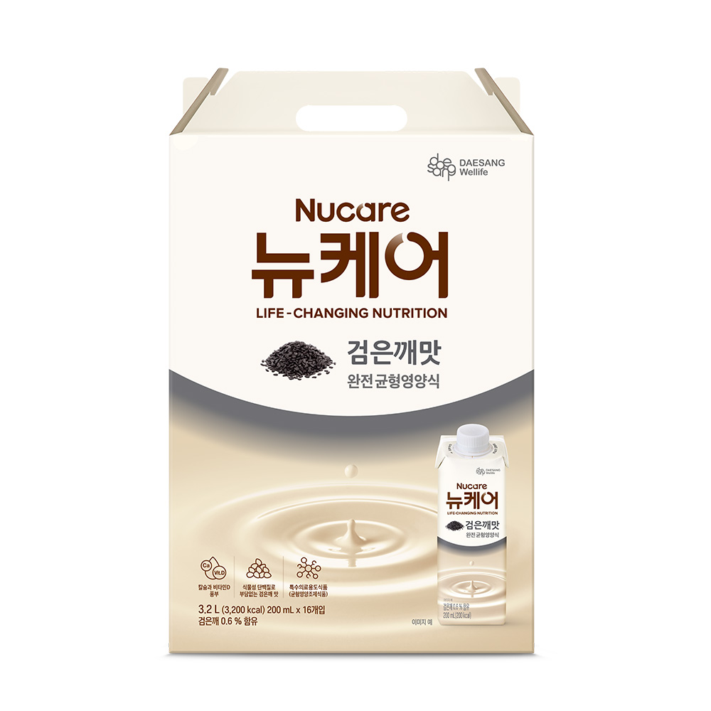 대상웰라이프(주) 천안공장 뉴케어 [본사] 뉴케어 고소한검은깨맛 200mlx16팩 선물용 1박스
