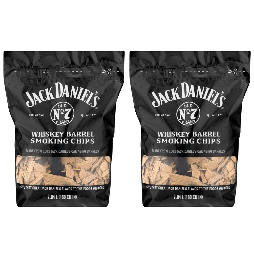 Jack Daniel's [해외] Jack Daniel's Smoking Chips 미국 잭다니엘 바비큐 훈연칩 우드칩 위스키 캠핑 야영 스테이크 2.94L 2팩