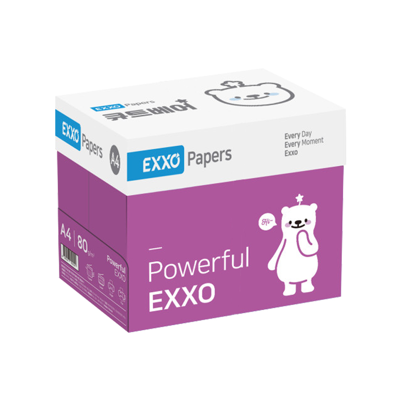 엑소 큐트베어 복사용지 A4용지 80g 1BOX(2500매)