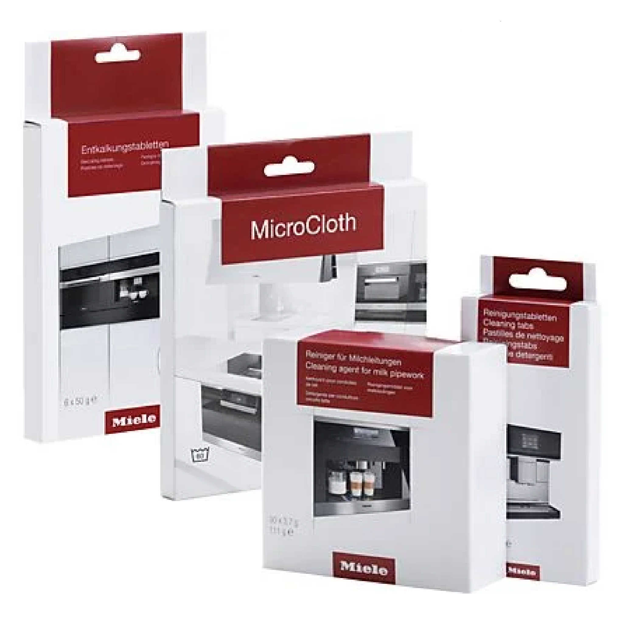 [해외] 밀레 커피머신 청소 케어 클리너 세트 독일 내수용 석회질제거 우유관청소 세정제