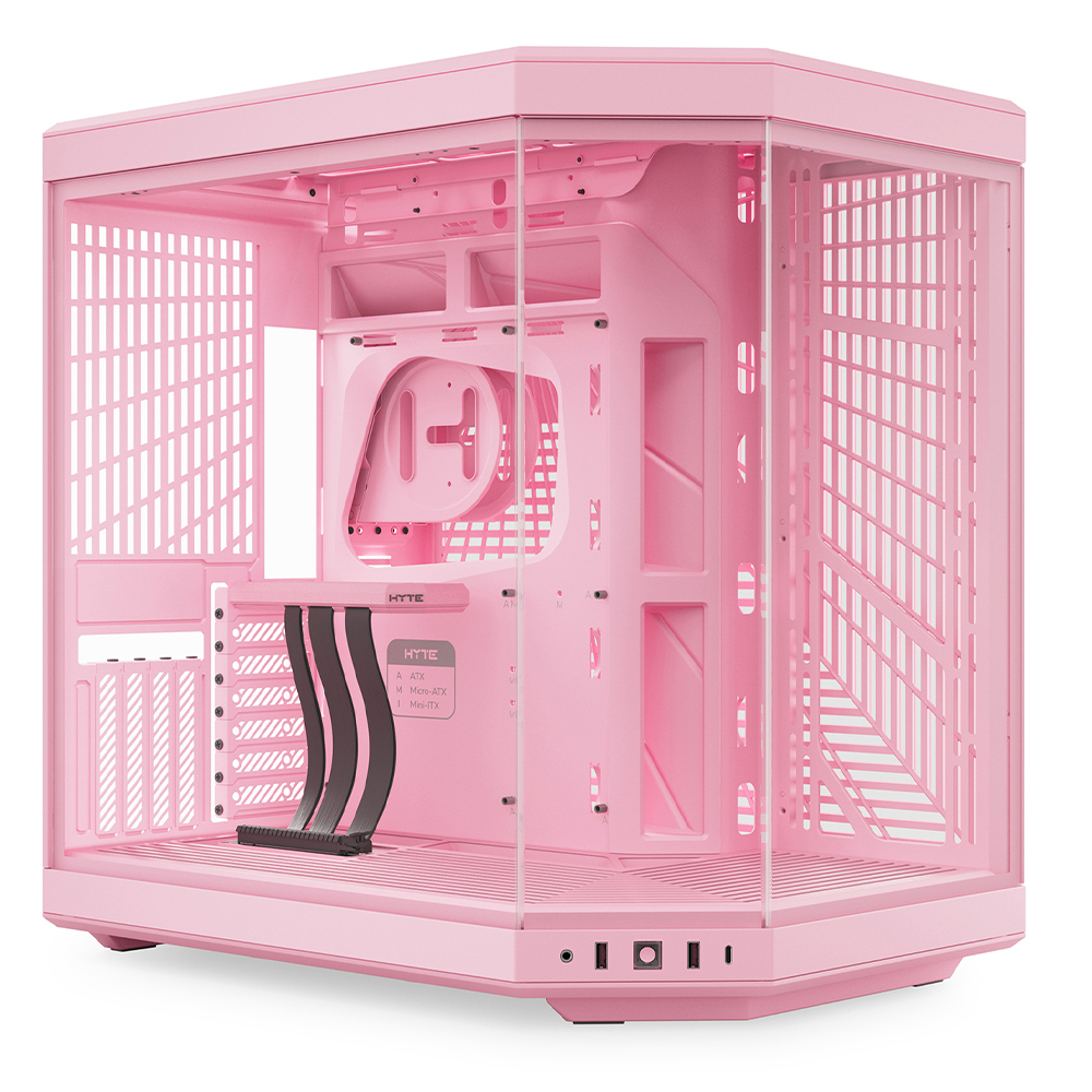 :HYTE Y70 컴퓨터 PC 케이스 (스트로베리 밀크)
