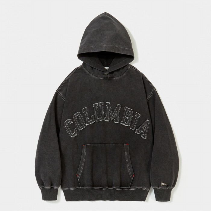 ㈜트랜덱스 컬럼비아유니버시티 CU BIG ARCH DENIM TERRY HOODIE 블랙데님