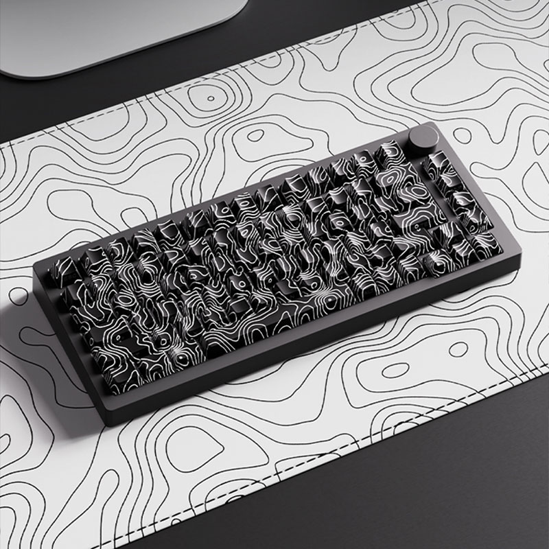 [해외] 몬스긱 M1 V5SP 무선 기계식 키보드 알루미늄 VIA 핫스왑 게이밍키보드 등고선키캡 3모드 피아노축