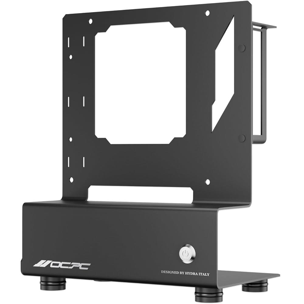 [해외] OCPC 미니 Itx 케이스, Hydra Italy Mini PC 스테인리스 스틸로 완전히 제작된 오픈 에어 가공 알루미늄 발, SFX 및 Mini2 프