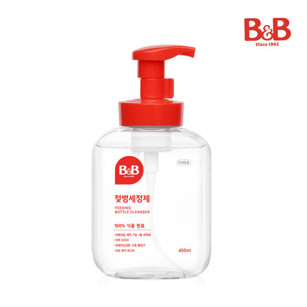 [롯데백화점]  [비앤비] 젖병세정제 거품 450ml 용기 LE1218127420