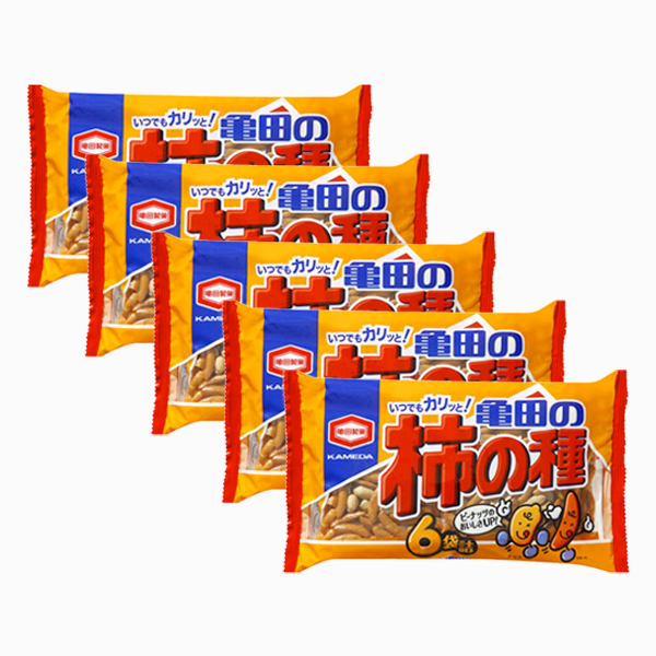 카메다제과 카키노타네 감씨 과자 기본맛 6봉입 180g X 5개 세트