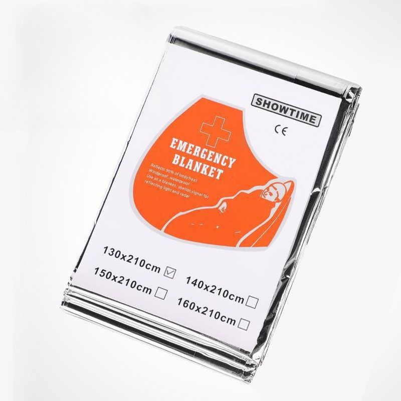 [해외] 일회용 응급 처치 담요 보온 은박담요 차량용 비상탈출 생존 은박지