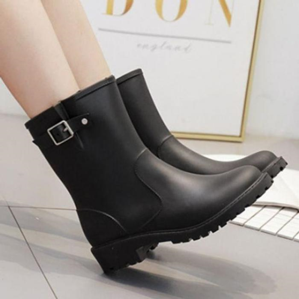 오노마 [패션플러스][오노마][오노마] ONM 장식 여성 버클 미들 장화 레인 부츠 슬리퍼 쪼리 플 (23566859)