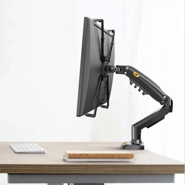 UnKnown [해외] NB F80 FP 14 -27 VESA 구멍 없음 연장 바용 어댑터 포함 2-9kg 가스 스프링 컴퓨터 lcd 모니터 암 스탠드