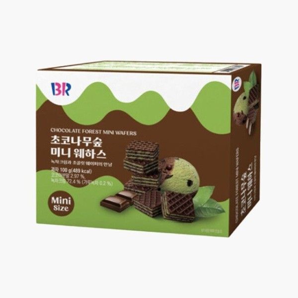 배스킨라빈스 배스킨라빈스 간식 초코나무숲 미니 웨하스 100g 1개