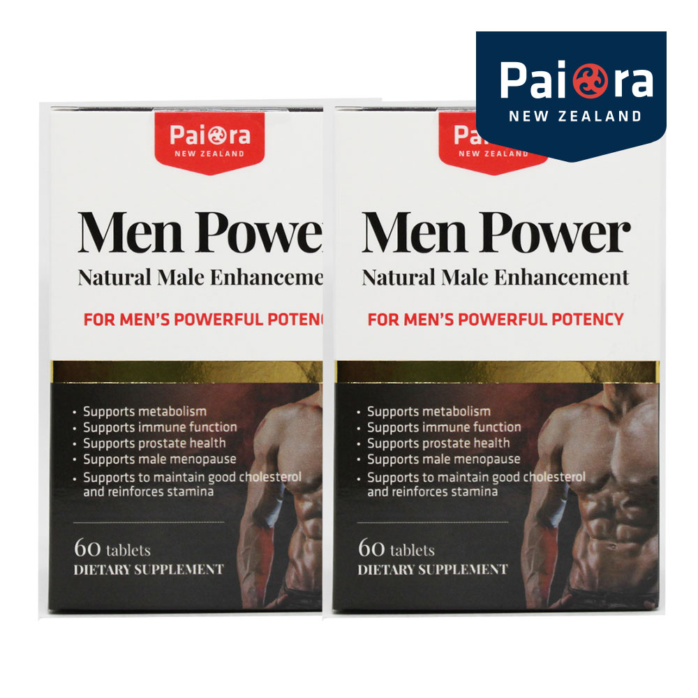 [해외] 파이오라 뉴질랜드 맨 파워 4개월 60타블렛 2박스 쏘팔메토 사포닌 알칼로이드 엘 아르기닌