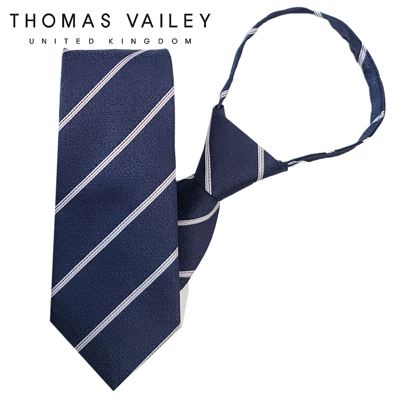 토마스베일리 [THOMAS VAILEY] 토마스베일리 자동/지퍼넥타이-바흐 네이비 7.5cm