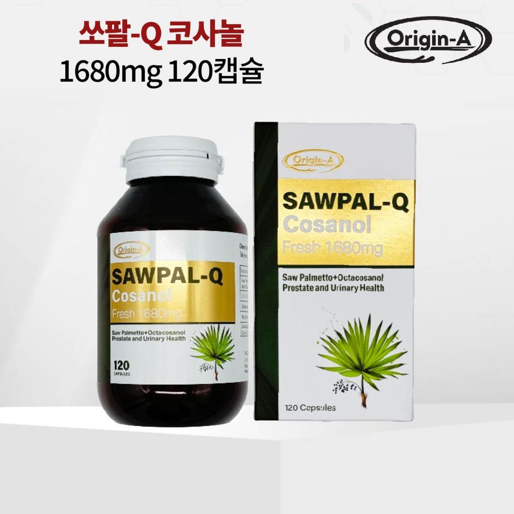 오리진에이 [해외] 호주 오리진에이 쏘팔-Q 코사놀 1680mg 120캡슐 쏘팔메토 코큐텐 호주산