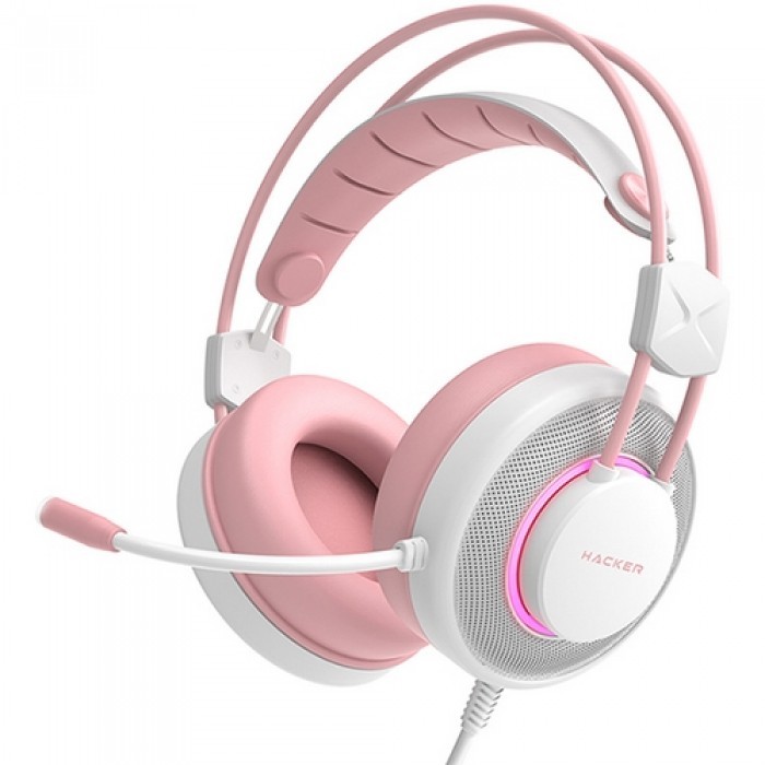 앱코 N800 PINK 가상 7.1 진동 게이밍 헤드셋 (핑크)"