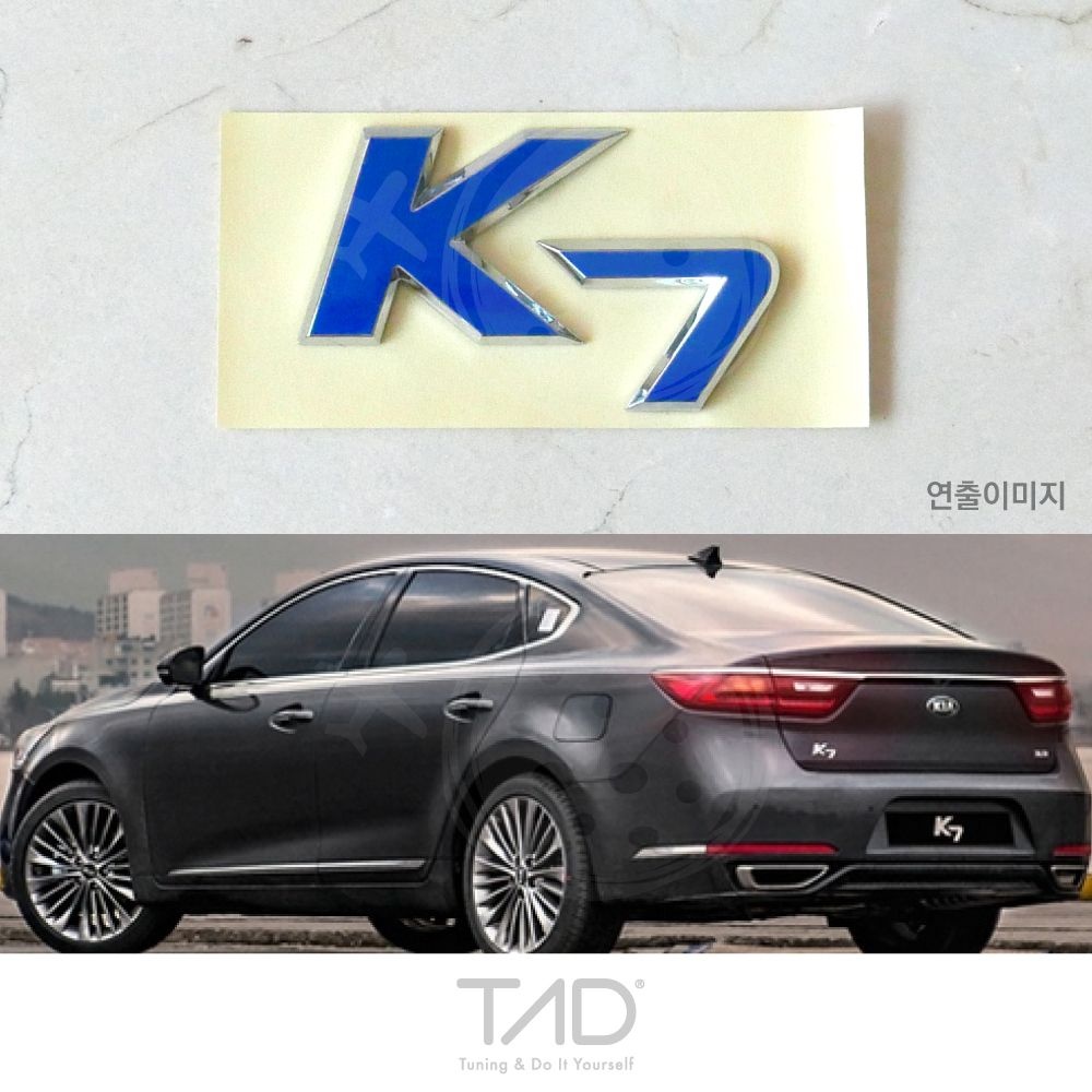 TaD 올뉴K7 엠블럼 랩핑 스티커 YG 하이브리드 스킨 필름 튜닝 용품