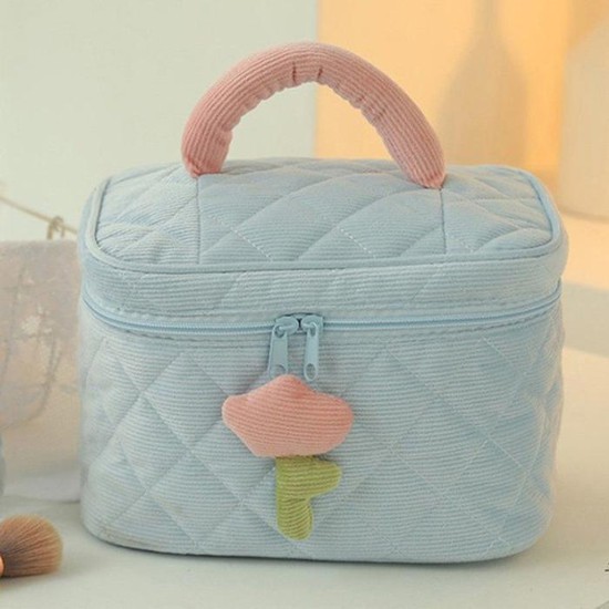 [XBI75206]브러쉬 화장품 메이크업 패브릭 파우치 가방