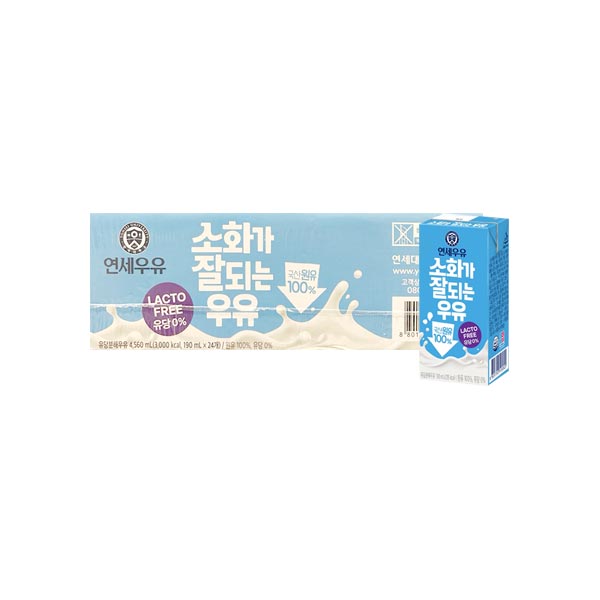 코스트코 [코스트코] 연세우유 소화가잘되는 우유 190MLx24