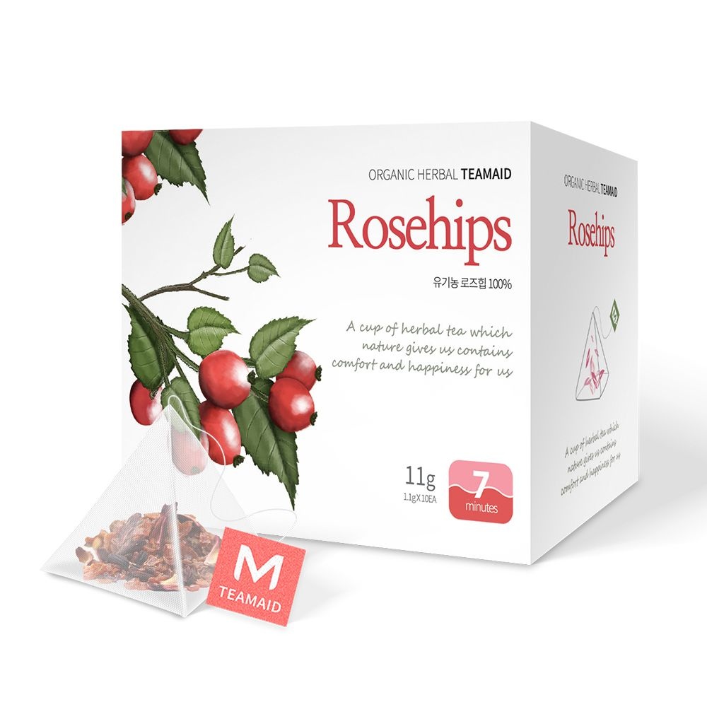 티메이드 유기농 로즈힙 삼각티백 10개입 / 로즈힙차 로즈힙티