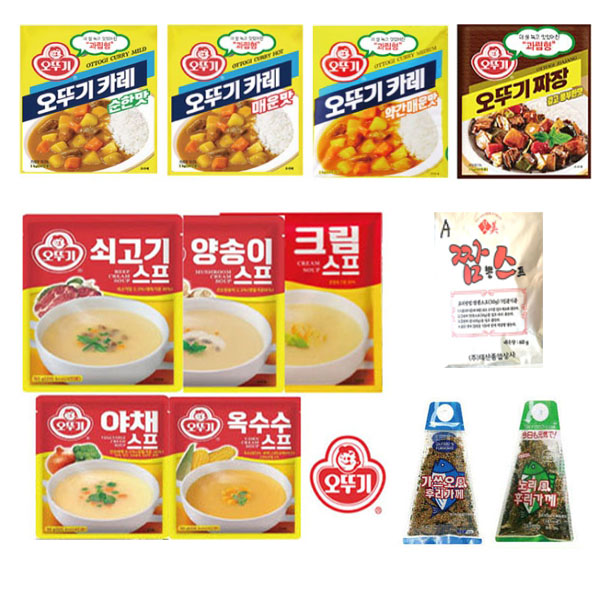 오뚜기 카레분말/짜장분말/오뚜기스프5종/후리가케2종/짬뽕스프