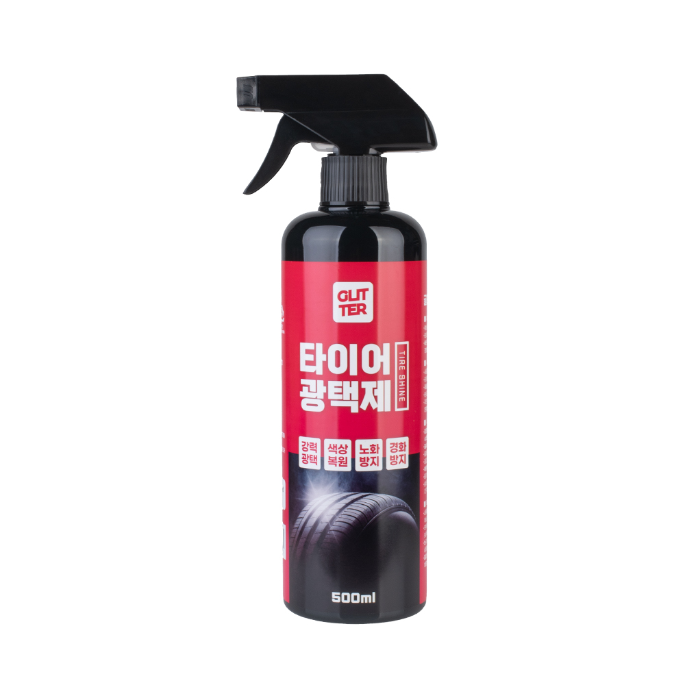 시크릿 글리터 타이어 광택제 500ml 자동차 세정 광택 보호 코팅