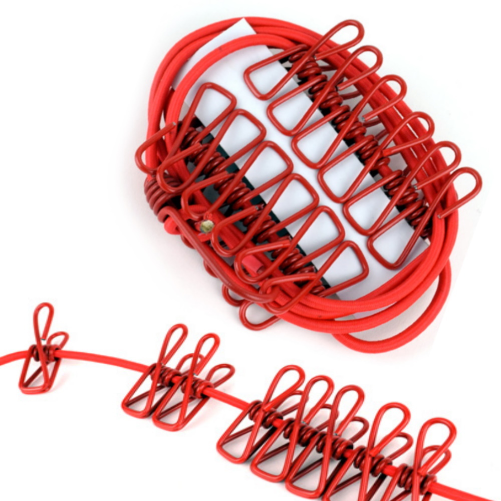 빨래걸이 와이어 빨랫줄 집게세트 베란다 캠핑 옥상 야외