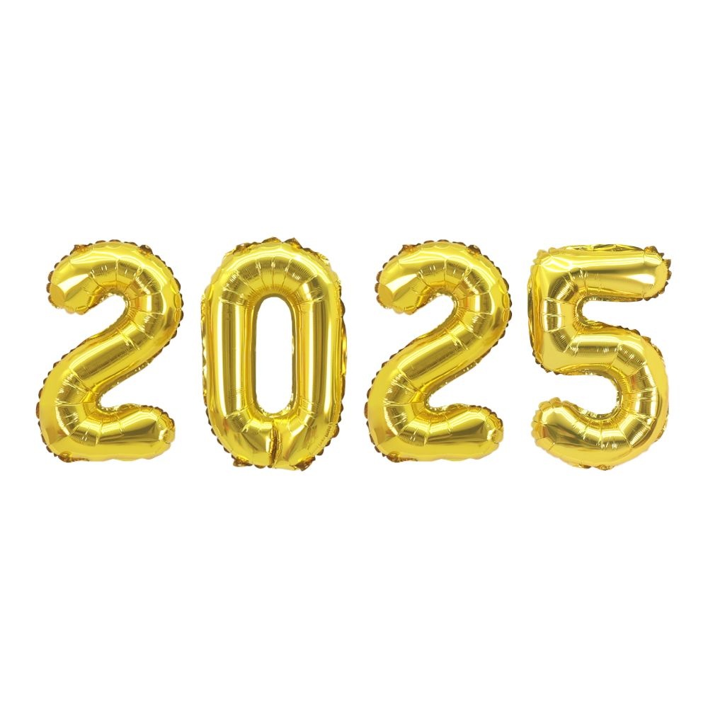 2025 숫자 풍선 소 연말 새해 파티 신년회