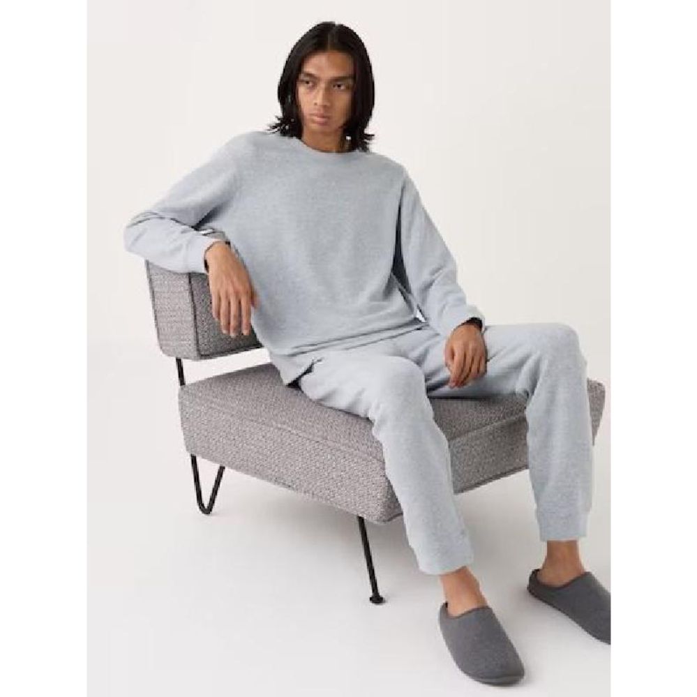 유니클로 남성 한벌 긴팔 이지웨어 울트라 스트레치 스웨트 세트 03 GRAY 474087