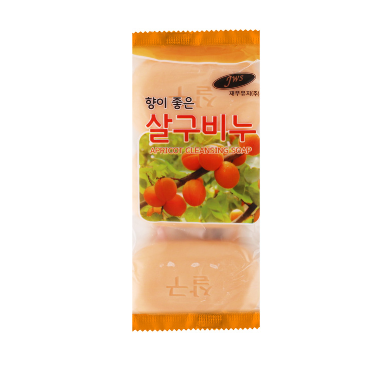 [오늘출발] 향이 좋은 살구비누 90g 3개입 /업소용 단단한 알뜰비누