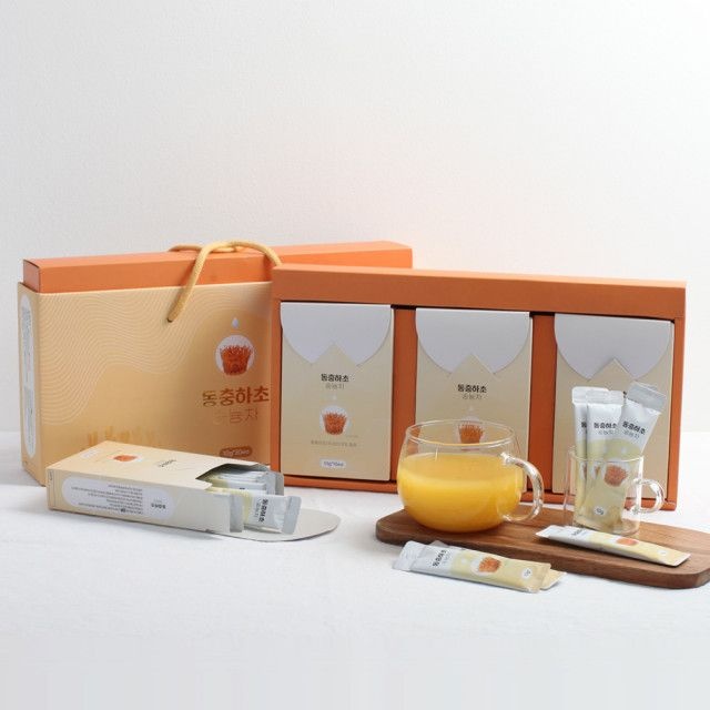 동충하초 숭늉차 국내산 동충하초차 동충화초 밀리타리스 따뜻한 건강차 선물용차 30스틱